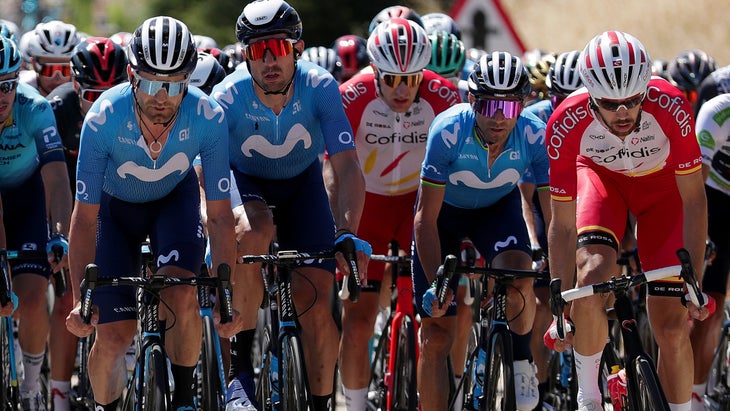 Alejandro Valverde on stage 6 of the 2021 Vuelta a España