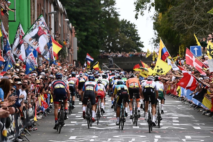 Fans from all over the globe flocked to the roadsides in Flanders