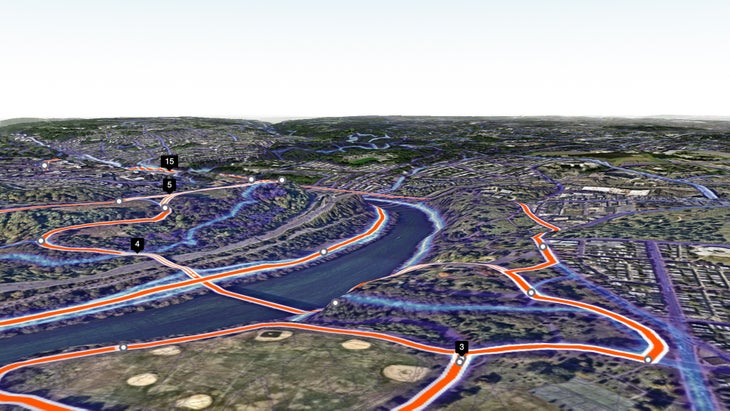 Strava 3D route builder.