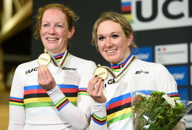 Kristen Wild added another track world title to her collection in Roubaix