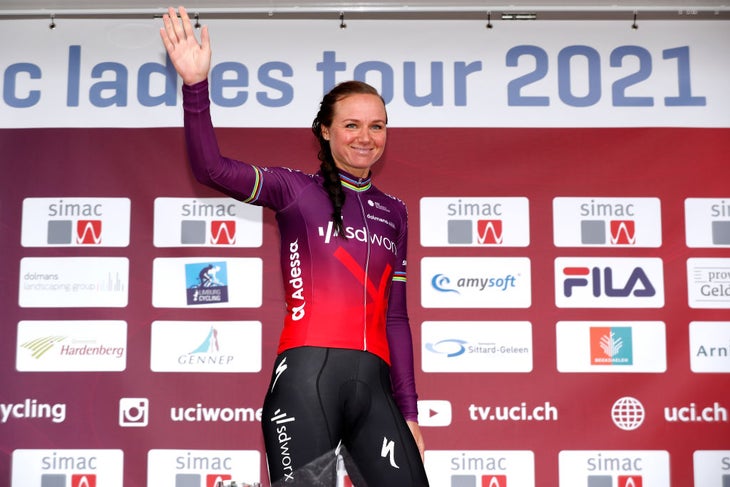 Chantal van den Broek-Blaak won at the recent Simac Ladies Tour