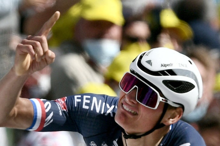 Mathieu van der Poel dedicated his Tour de France stage win to his granddad