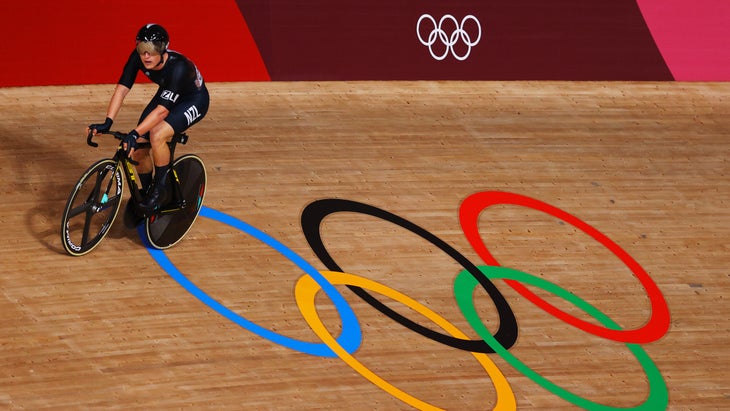 Campbell Stewart won a silver medal in the Tokyo Olympic omnium.