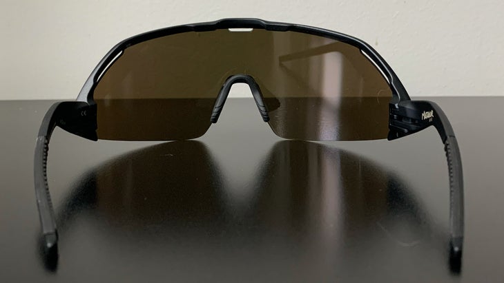 The contact points on the Roka Matador Air sunglasses are wrapped in a proprietary, non-slip material. And it works.a