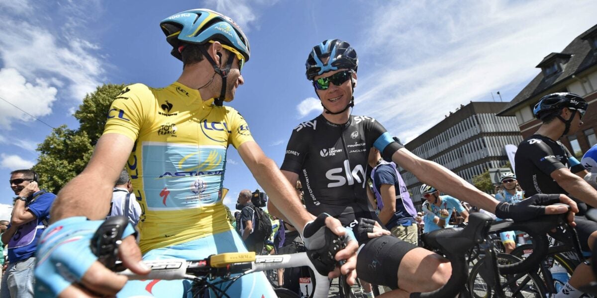 Maillot Cyclisme Vincenzo Nibali – Bahrain – Tour De France – Signé Et Porté