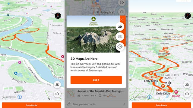 Strava adds 3D map feature to mobile app