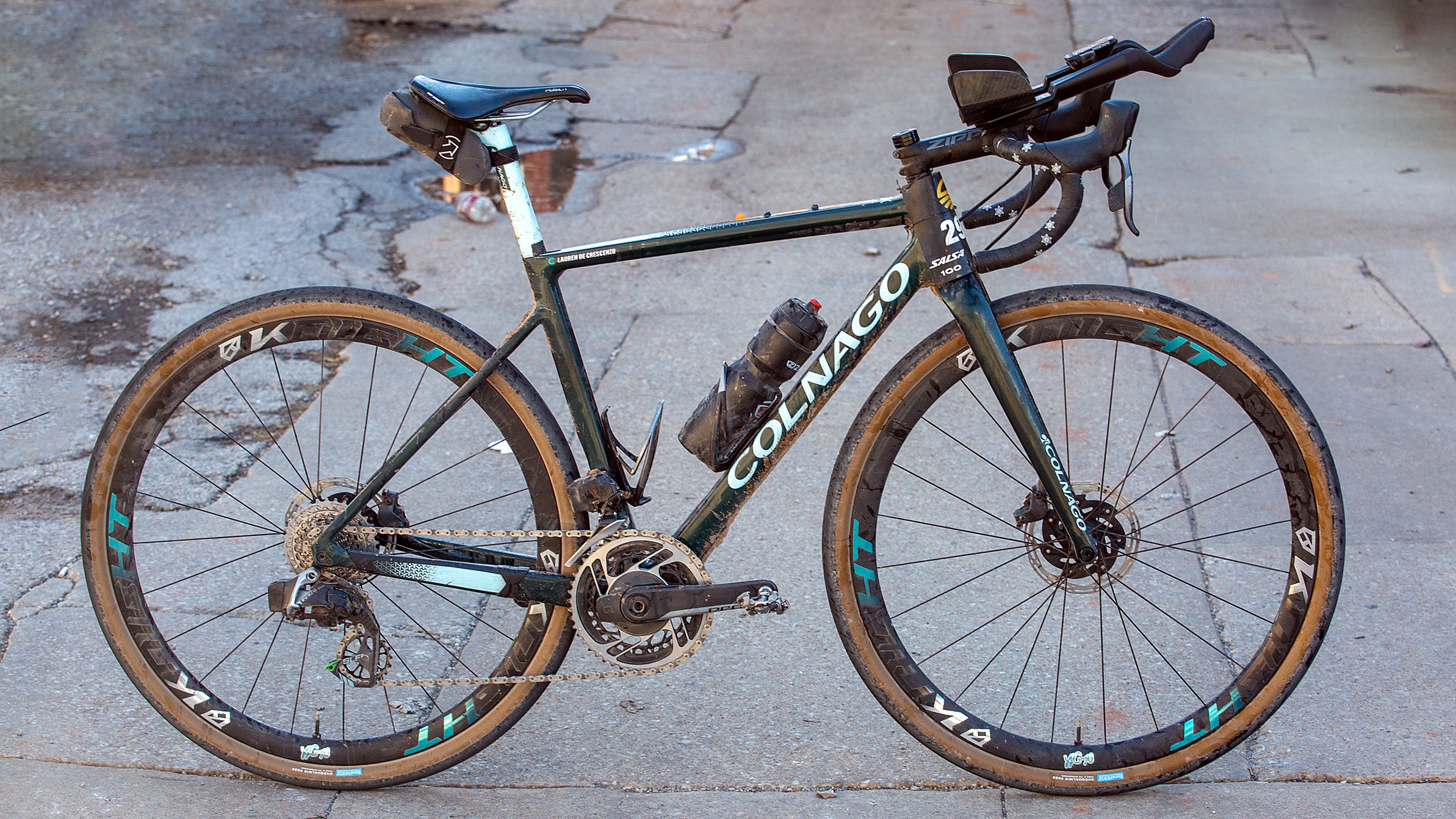 The winning bike of The Mid South: Lauren De Crescenzo's Colnago