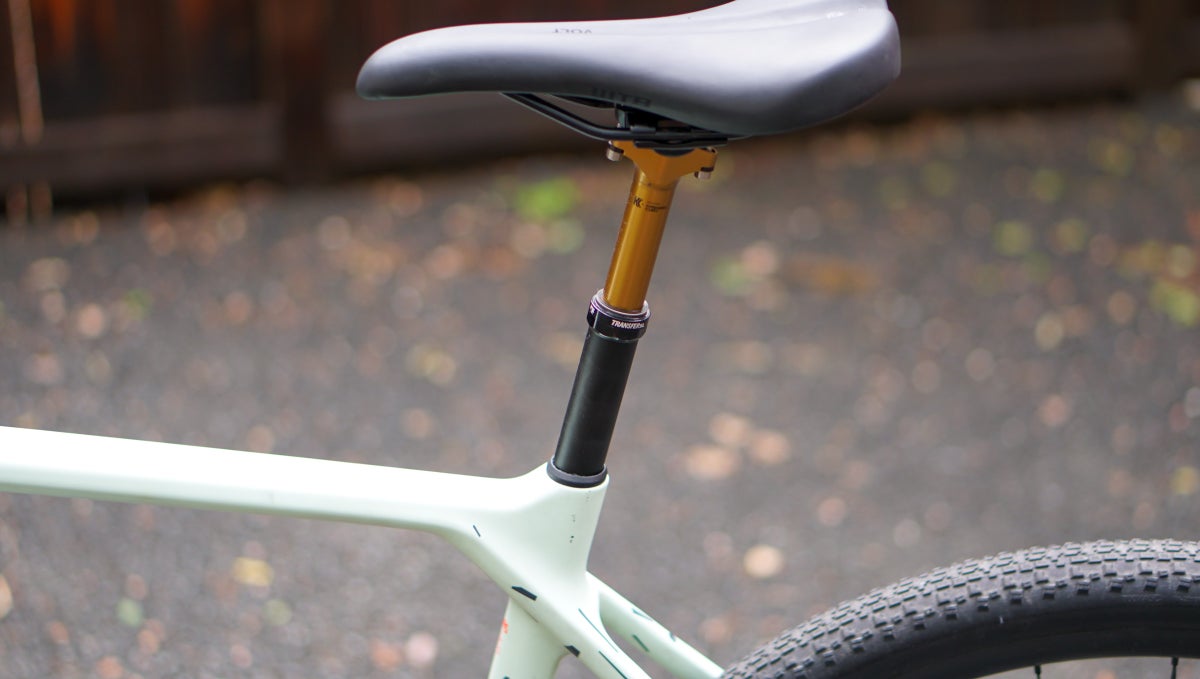 Easton EA90 AX gravel dropper post and lever details and ride