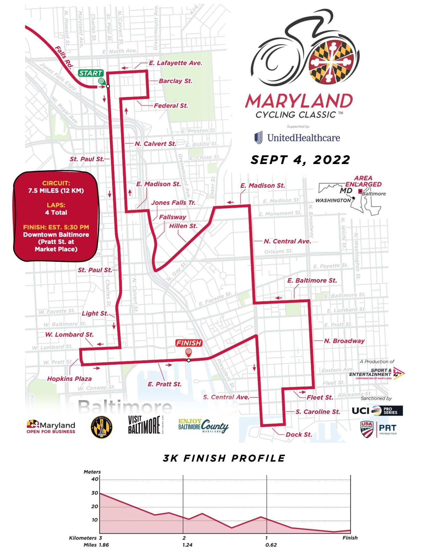 2022 Maryland Cycling Classic announces route Velo