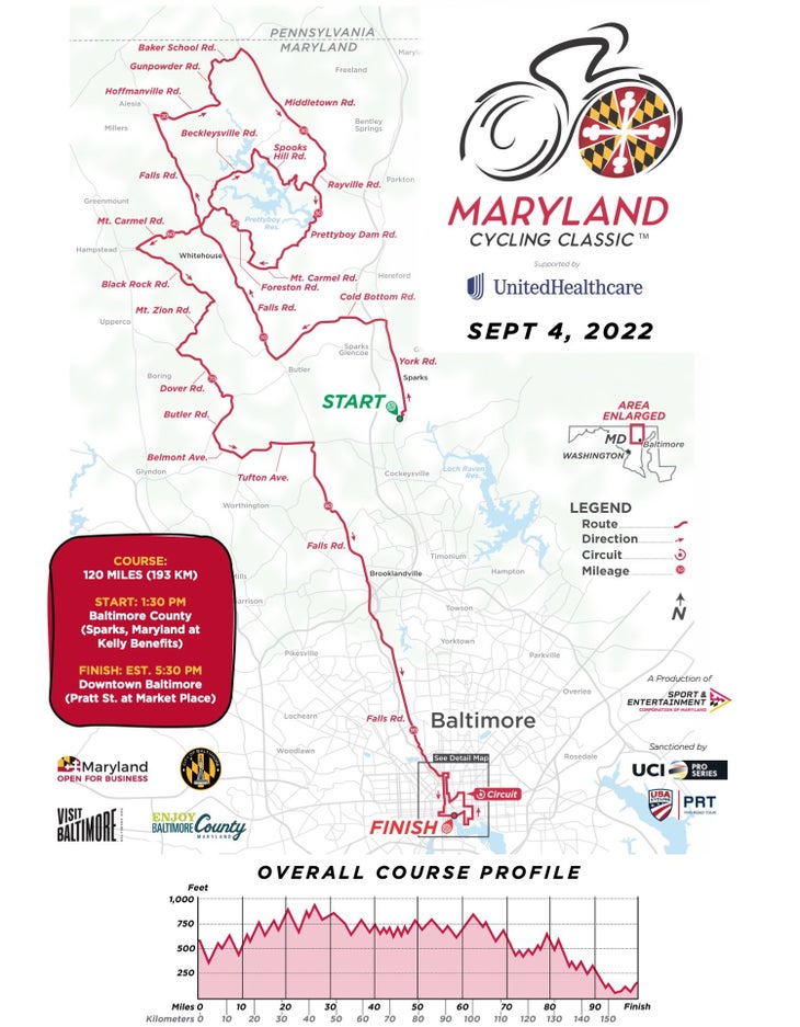 2022 Maryland Cycling Classic announces route Velo