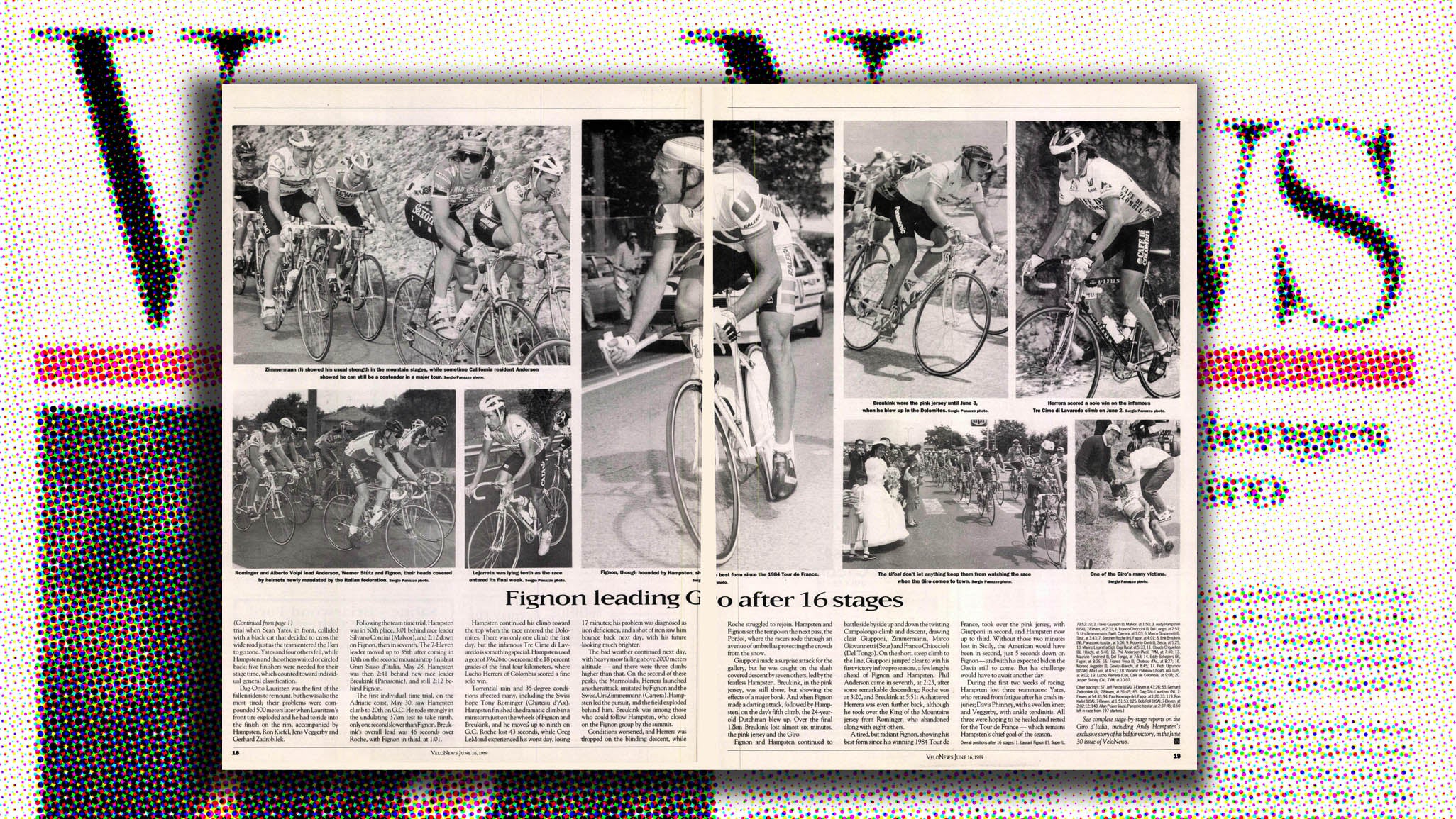 Guide Gazzetta Dello Sport Giro D'Italie 90 1990 Moser-Aligi Sassu