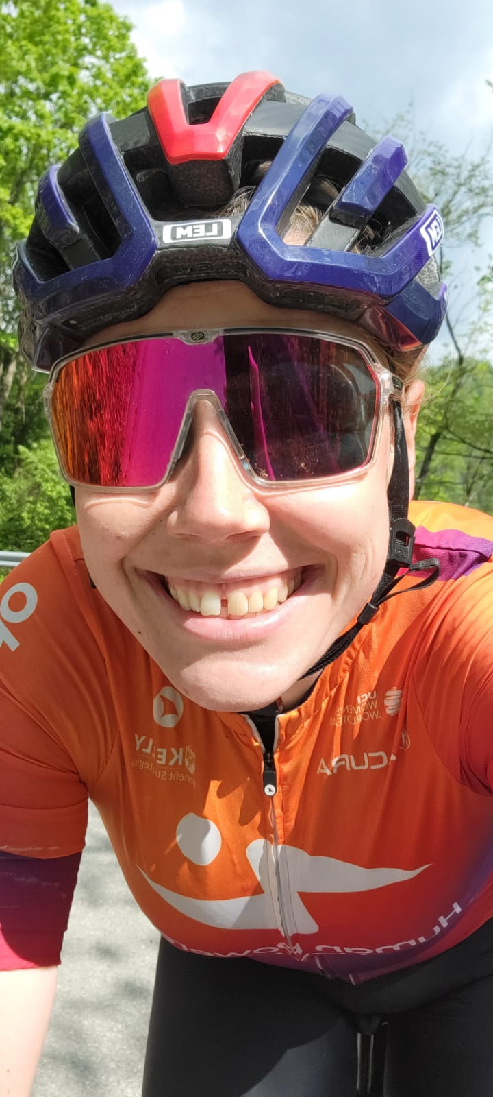 Mieke Kröger enjoying the ride