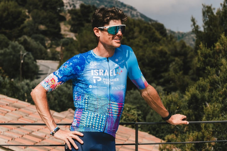 Jakob Fuglsang wears the Israel-Premier Tech jersey for the Tour de France