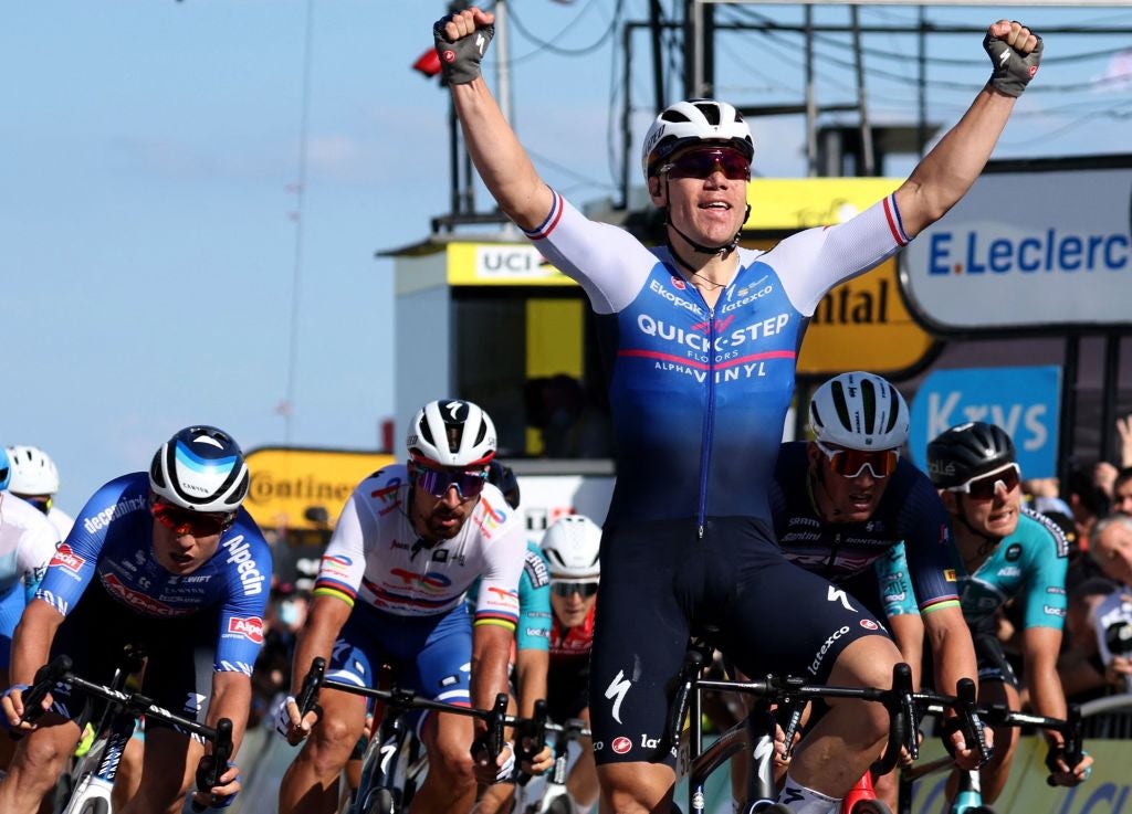 Tour de France Fabio Jakobsen says it will be tough to beat Wout van