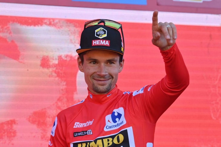 Primoz Roglic took the red jersey after winning stage 4 of the 2022 Vuelta a Espana