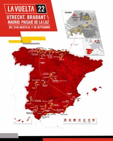 Vuelta a Espana 2022 Route Map title=