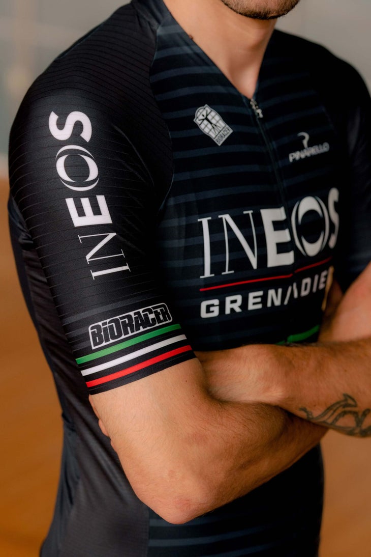 Filippo Ganna shows off special Bioracer kit design for UCI Hour