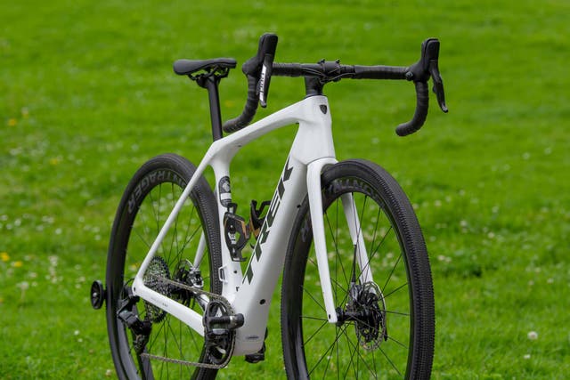 The Trek Domane+ SLR is a seriously sleek, lightweight class-3 e-road bike