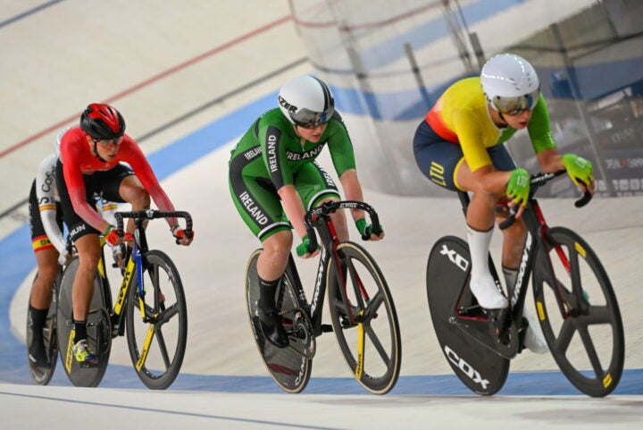 The scratch race at the 2022 European track championships