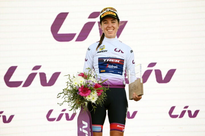 Shirin van Anrooij was the top young rider at the Tour de France Femmes