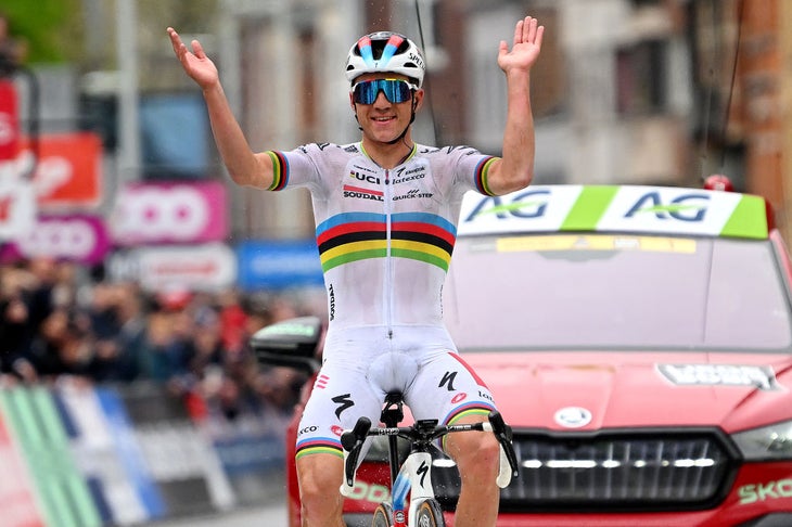 Remco Evenepoel wins Liege-Bastogne-Liege