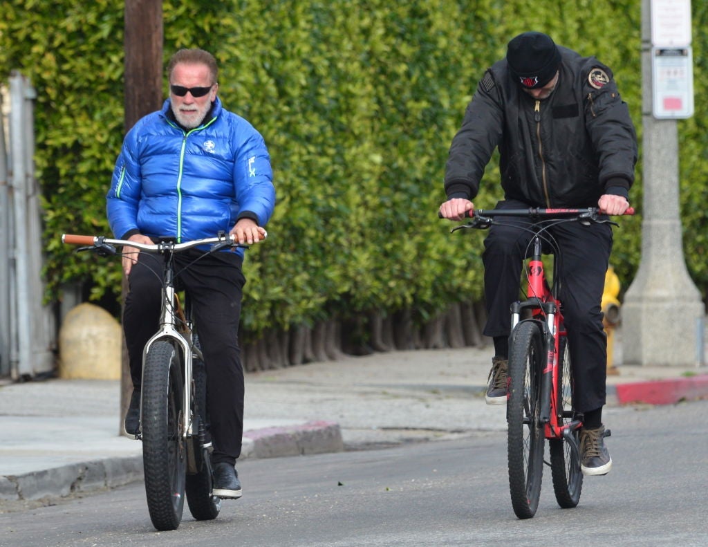arnold schwarzenegger on bike
