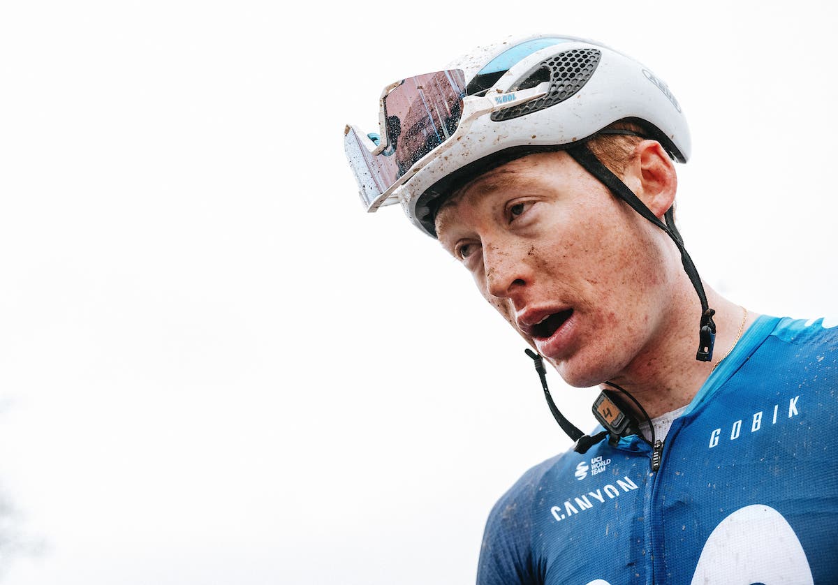 Matteo Jorgenson after the Tour of Flanders