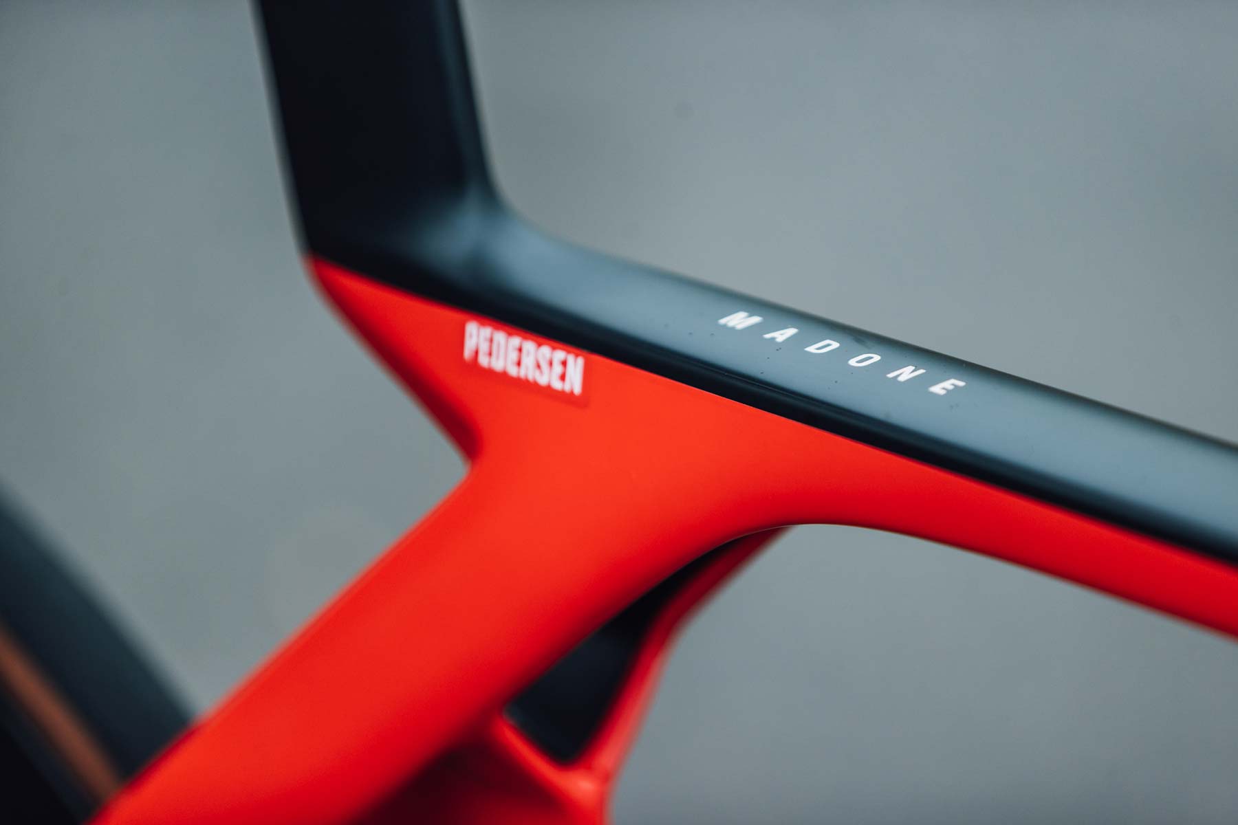 Mads Pedersen's Trek Madone SLR 9 Trek-Segafredo team bike for the Giro d'Italia close up of IsoFlow
