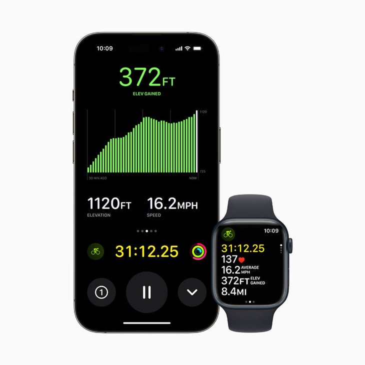 Apple WatchOS10 update power meter phone