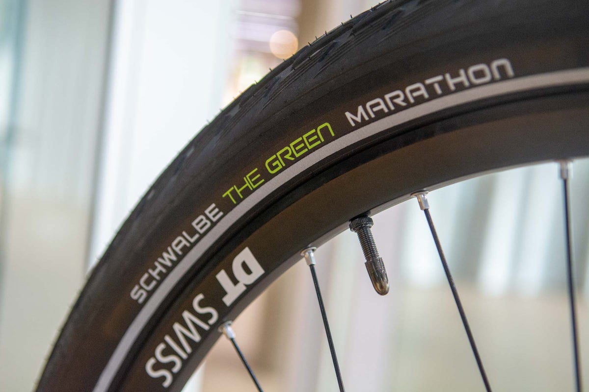 Recycled bike tires have arrived with the Schwalbe Green Marathon