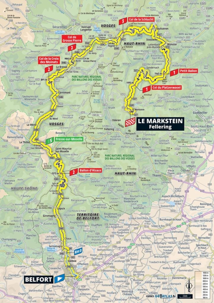 Tour de France stage 20 Hazard within the Vosges mountains