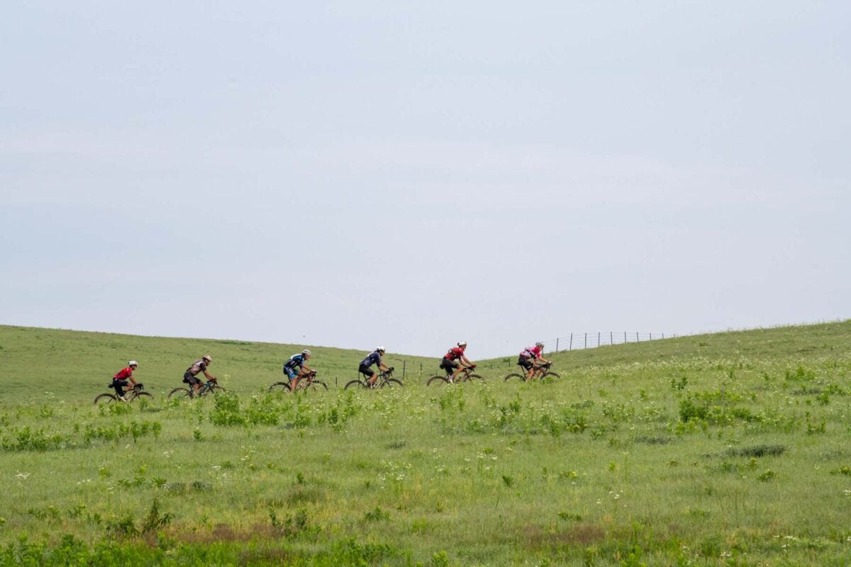 Unbound Gravel race showing the rural⁣ landscape ​around Emporia