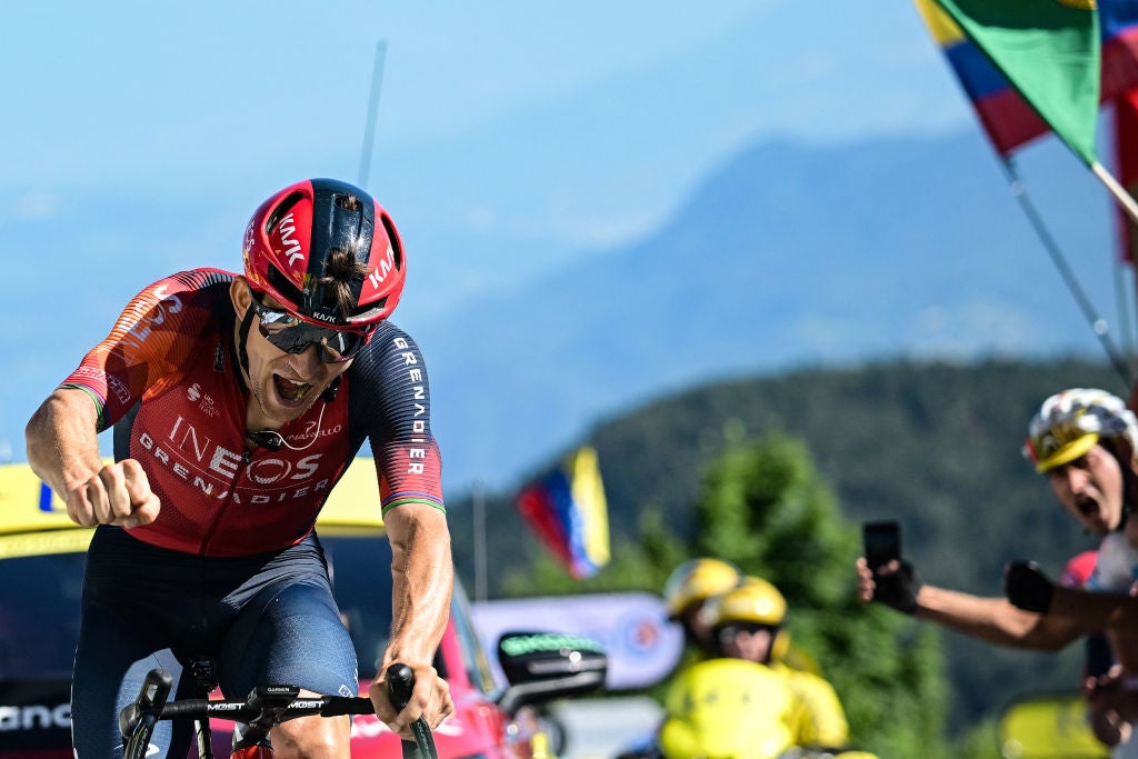 Tour de France stage 13: Kwiatkowski scores mountaintop victory, Pogačar gains time on Vingegaard