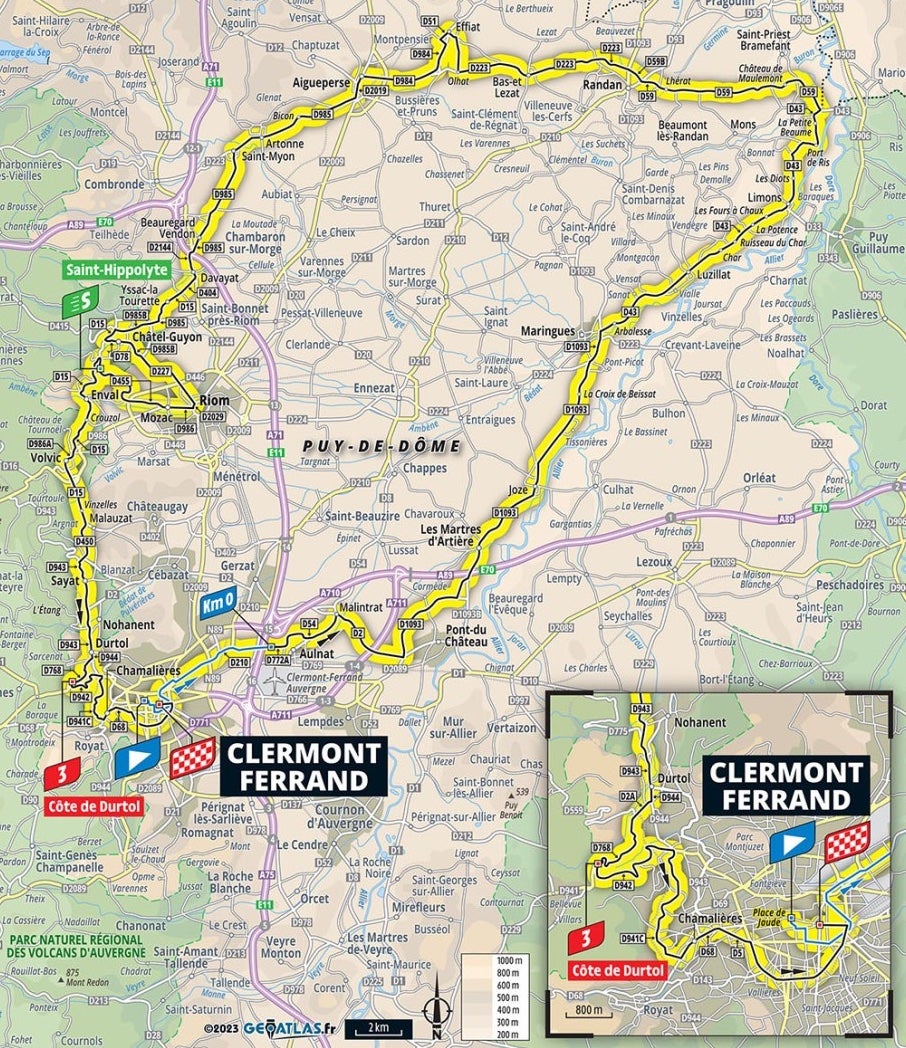 Stage velo 2024 route 2020