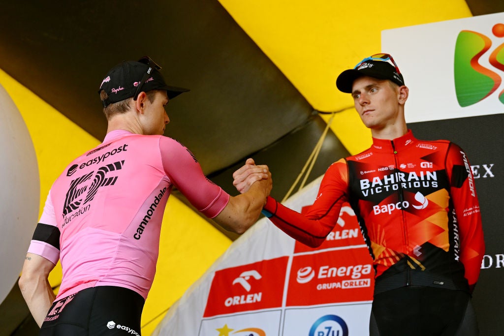 Riders stunned after TV motorcycle crashes into fans at Tour of Poland