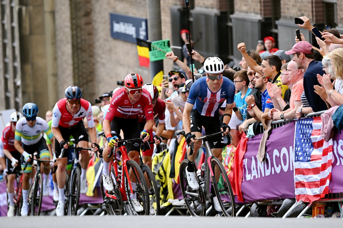 Neilson Powless convinced big world championship result slipped away, says crash helped create winning move