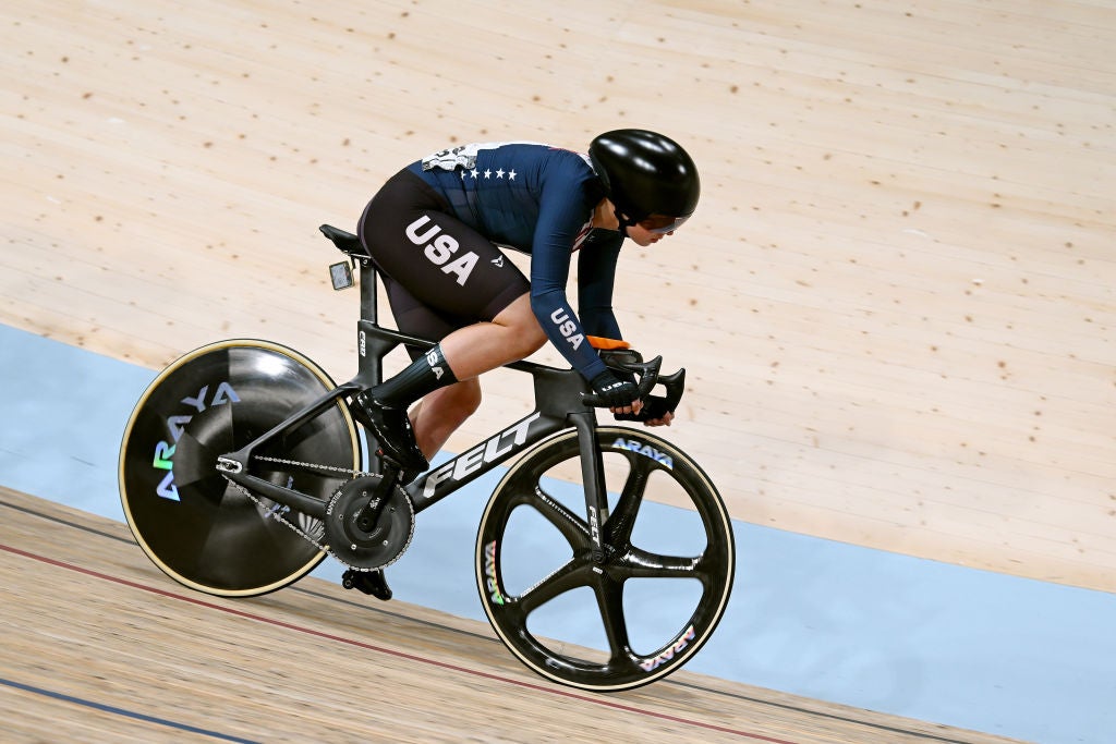 Jennifer Valente becomes USA’s most decorated track cyclist with elimination bronze