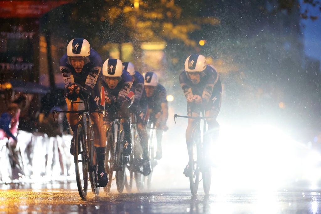 'We are monkeys in a zoo': Remco Evenepoel and teammates fume at near-darkness in Vuelta a España team time trial