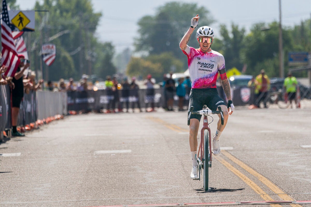 Keegan Swenson takes home the stars and stripes at inaugural US gravel