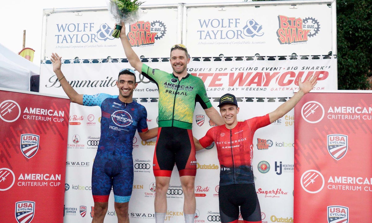 Danny Summerhill and Paola Muñoz win the American Criterium Cup at an exciting final race at the Bommarito Audi Gateway Cup.