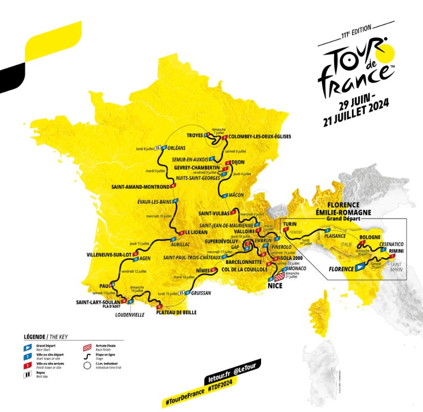 Il percorso, le date e i dettagli del Tour de France 2024: ricco di prime volte e colpi di scena