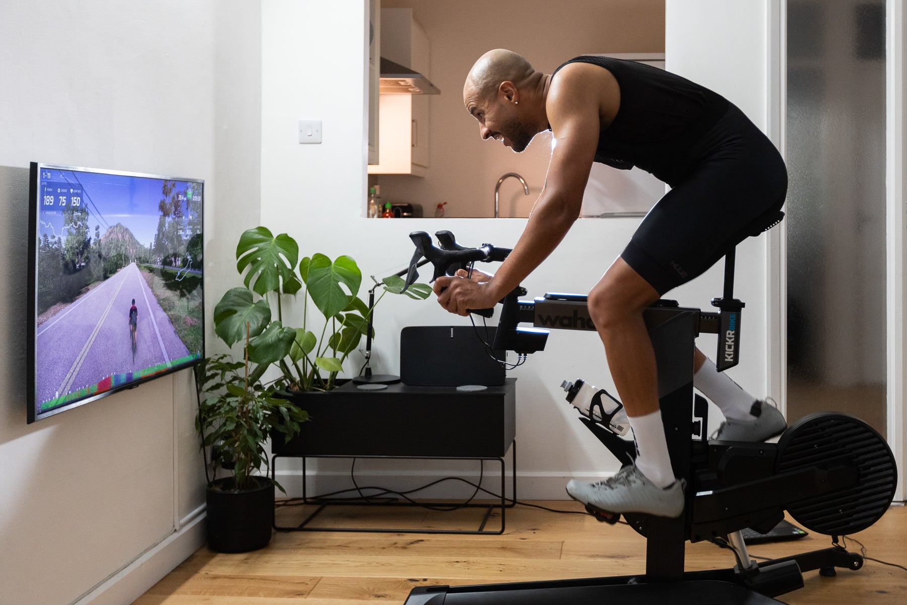 Exercise bike virtual online course