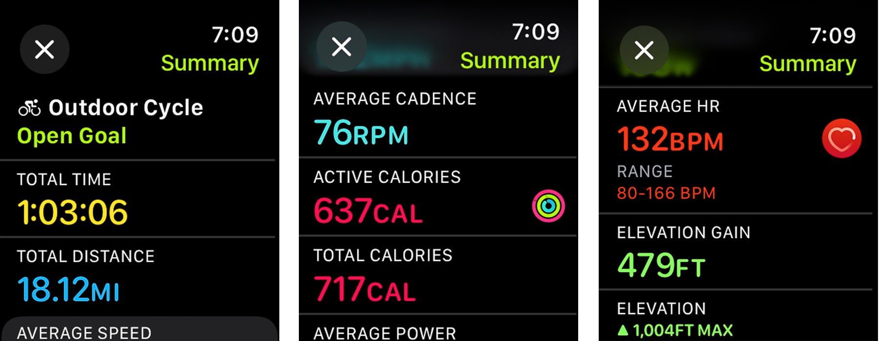 Apple watch best sale cycle workout