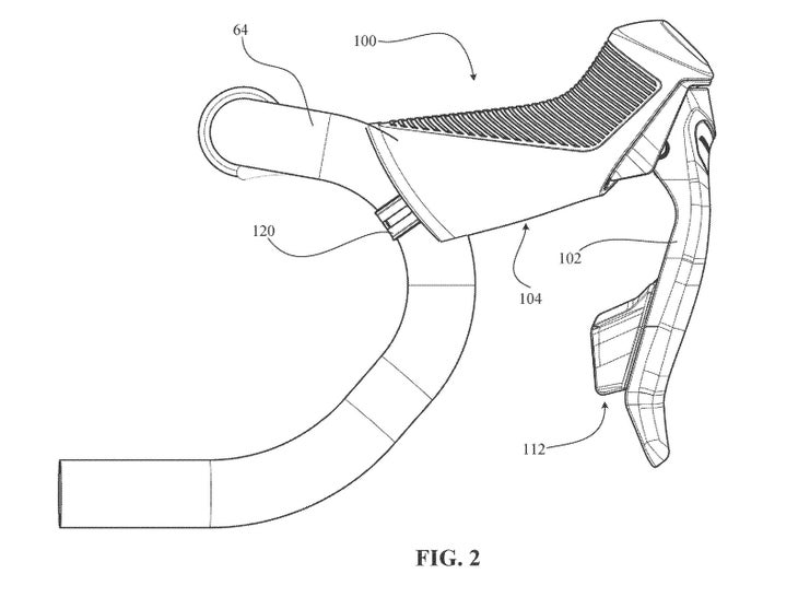 SRAM Patent depicts drawings new brake lever axs red etap