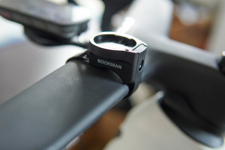 bookman light mount on aero handlebar