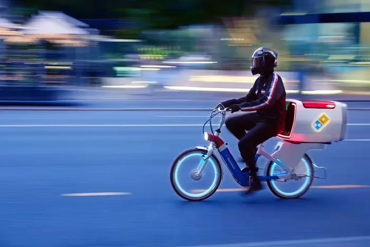 Dominos bicycle 2024 delivery