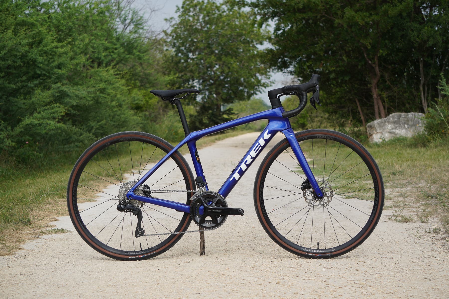 Trek Domane SL road bike review side profile 2