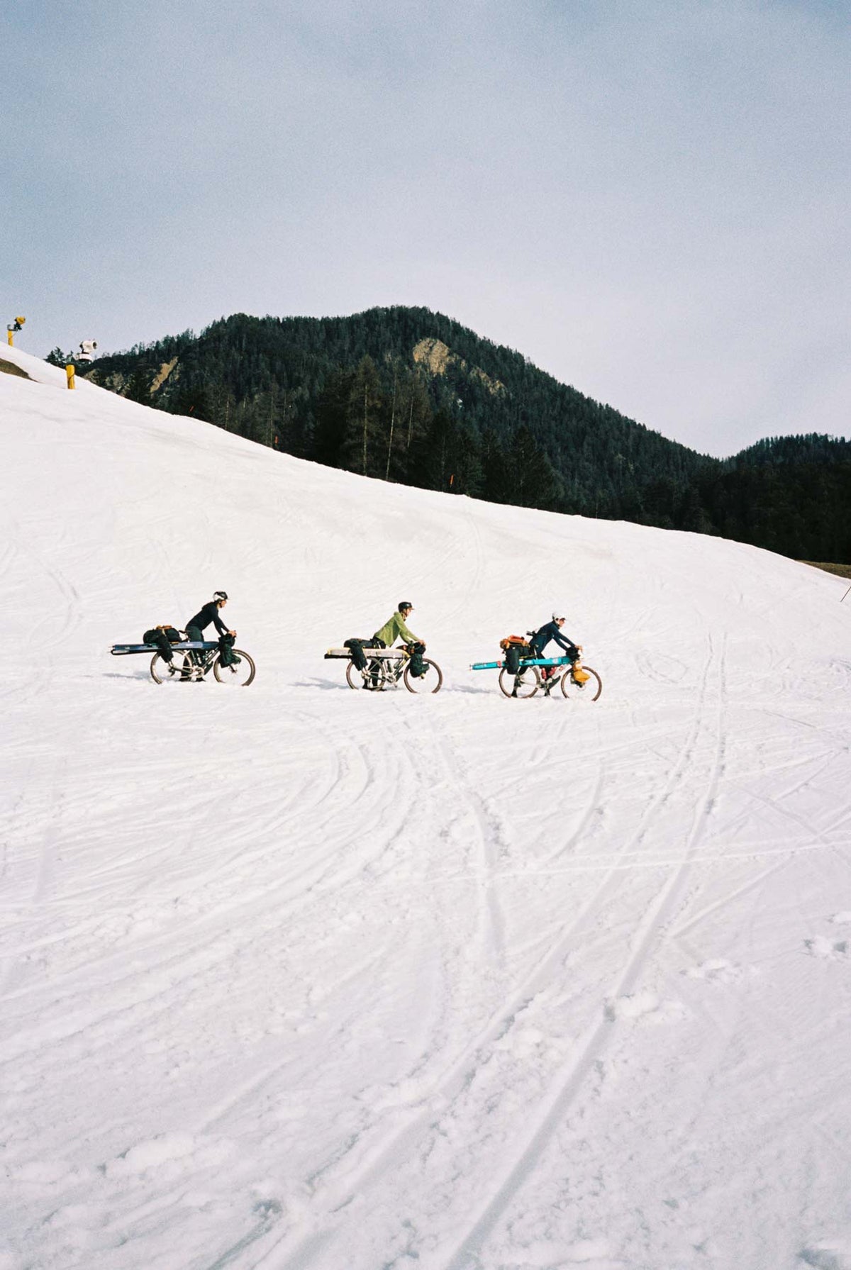 Watch: This Bike-Ski Touring Adventure Through the Dolomites Is Next-Level Bikepacking