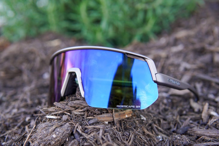Shimano Technium L cycling sunglasses review ridescape logo