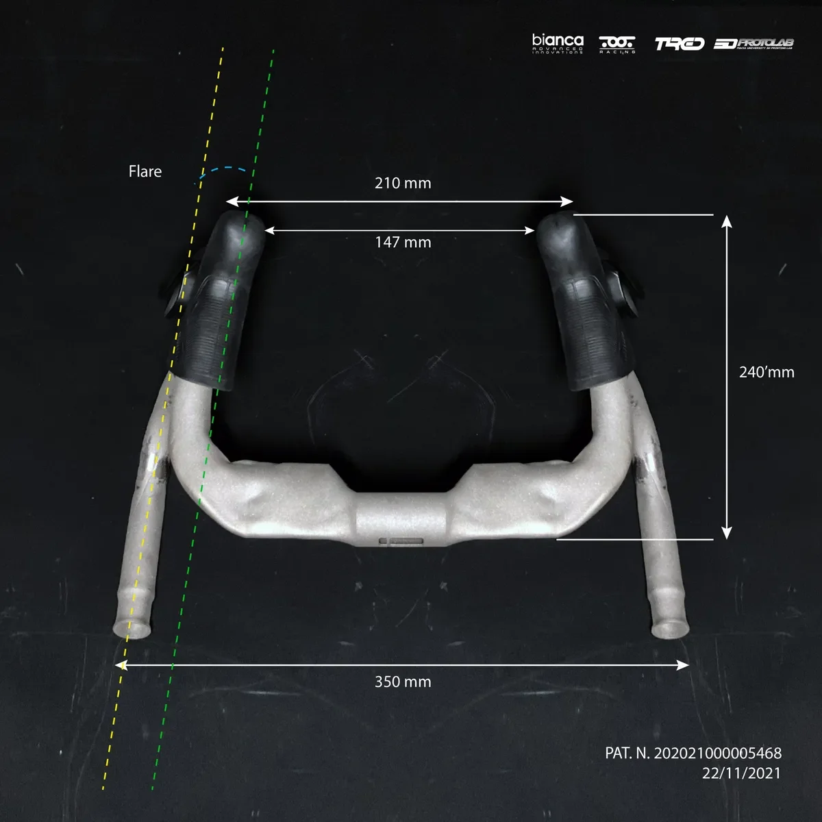 12 degree flare handlebar